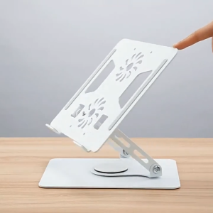 Laptop Stand 360° Rotatable Bisa Dilipat Portable Laptop Stand Dudukan Notebook Meja Aluminium