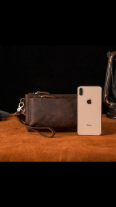 WAISTBAG TRAVELER PRIA | BAHAN KULIT CRAZY HORSE | SIMPLE STYLE