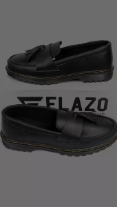 Flazo Sepatu Pria Loafers Docmart Sepatu Pria Slip On Formal Kerja Casual Tali