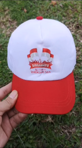 Topi Anak Agustusan Spesial Kemerdekaan Karakter gambar merah putih free bordir nama