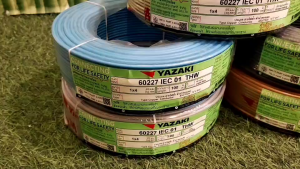 THAI YAZAKI สายไฟ THW 1x4 Sq.mm. สายไฟ ไทย ยาซากิ 1x4 Sq.mm ความยาว 100 เมตร พร้อมส่ง!!