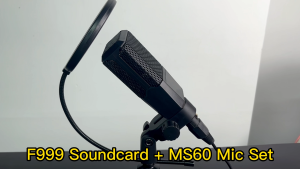 Sibroie [Free Headphone] F999 soundcard SF666 mic paket lengkap untuk Streaming Langsung