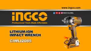 Máy siết bulong INGCO 850NM xe ô tô xe máy xe tải tháo mở ốc bulong pin KHÔNG CHỔI THAN CIWLI2085 kèm 1 sạc 2 pin 4ah