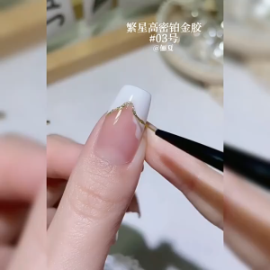 10ML Nail Painting gel High Density Nail Art liner Gel Flash Super Gloss platinum Nail Polish Glue