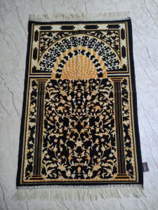 Sajadah Turki Kiswah Besar Tebal Hitam Platinum