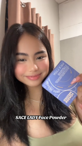 SACE LADY Oil Control Face Powder Waterproof Long-lasting Setting Powder Light Face Compact Powder With Mirror+Puff