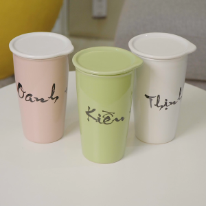 Ly sứ cao cấp khắc tên theo yêu cầu Made4Home size 450ml