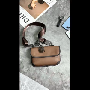 MV Bag Chest Sling Bag Crossbody Shoulder Leather Brown for Men Casual Travel Waist Beg Pinggang Sandang Lelaki Fashion