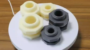 4PCS PVC Bulkhead Fitting 1/2‘’ 3/4‘’ Plastic Water Tank Pipe Connector for Fish Tank Rain Barrels