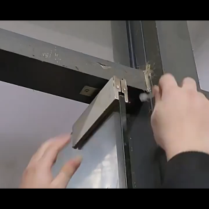 1Set Engsel Lantai Universal Pegas Lantai Hidrolik Pintu Kaca Baja Tahan Karat