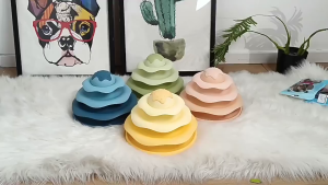 tháp banh 3 tầng hình bánh kem cho mèo chơi - T3 PETS SHOP