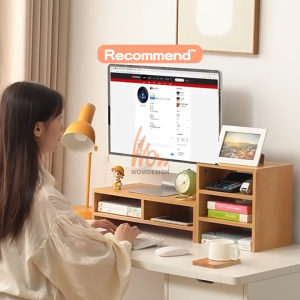 Monitor Stand Computer Rack Monitor Stand Raiser Desktop Rack Laptop Stand Desk Organizer Monitor Screen Increased Shelf Keyboard Rack monitor riser