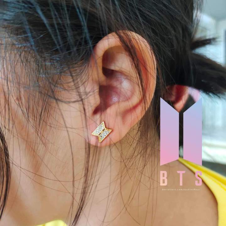 BTS Logo Earrings – Snowblossom Studio
