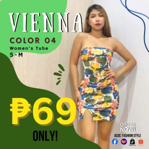VIENNA TUBE DRESS NEW ARRIVAL KNITTED FABRIC FIT FROM SMALL TO MEDIUM