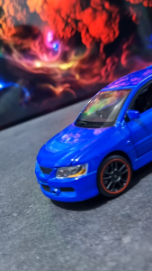 Diecast Miniatur Mainan Mobil Mitsubishi Lancer Evolution X Besi Metal Buka Pintu