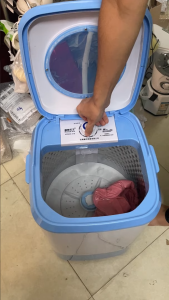 Máy giặt mini giặt giày quần áo giặt tách riêng đồ trắng quần áo cho các bé công suất 300W cực mạnh - Bh 12 tháng