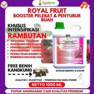 Pupuk Topfarm / Pupuk Rambutan Berbuuah / Pupuk Pelebat Buah Rambutan / Pupuk Penyubur Pohon Rambutan / Pupuk Penyubur Buah Rambutan / Pupuk Booster Buah Rambutan / Pupuk Booster Rambutan