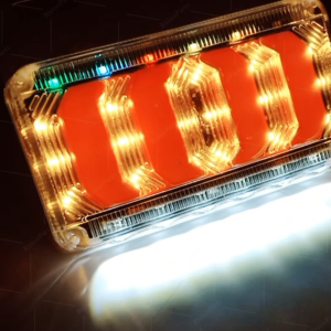 ไฟราวข้าง 1ชิ้น 24V LED ไฟข้างรถพร้อมไฟส่องพื้น ไฟเลี้ยววิ่งรถบรรทุก รถพ่วง รถเทรลเลอร์ และรุ่นทั่วไป (Phoenix)