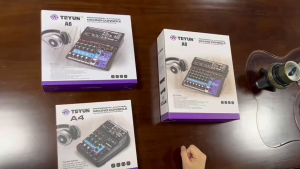 4 Channel Professional Portable Mixer Sound Mixing Console Computer Input 48v Power Number Live Broadcast A4 New (4-Channel)