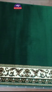 Alhadi Karpet Masjid RAJGRA MALGIZ METERAN Ukuran 100 x 120cm Tebal 13mm Sajadah Mushola Turki