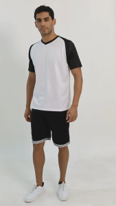 AGMAN Muscle tee kaos olahraga gym fitness bahan dryfit embos series cepat kering dan berpori