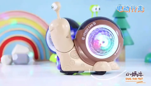 REDFIRE TOYS MAINAN EDUKASI ANAK HEWAN ANIMAL SIPUT KEONG GEAR HERMIT SNAIL MUSIK LAMPU 3D