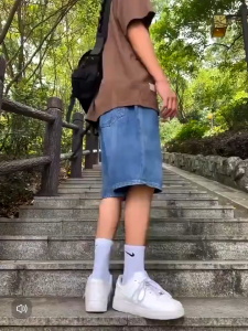 denim shorts for men comfortable loose casual mens quarter pants seluar jeans lelaki seluar pendek lelaki