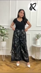 CELANA KULOT PANJANG WANITA DEWASA MOTIF RANDOM // KULOT MODEL KEKINIAN KOREA STYLE