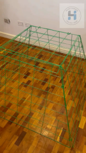 Scratch Pen Green 8 lines chicken cage/ cock cage/chicken pen