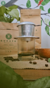 Cà Phê Gu Nhẹ Thanh GUCAFE - Đắng Ít Thanh Nhẹ Dễ Chịu Pha Phin Pha Máy Nguyên Chất Rang Mộc Cafe Hữu Cơ Sạch