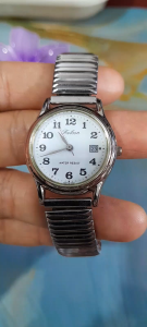 Đồng hồ nữ falcon có lịch dây chun sang trọng second hand đã qua sử dụng