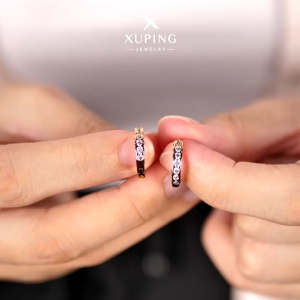 Xuping Anting Clip Emas Mata Baris Tujuh List 0161200318