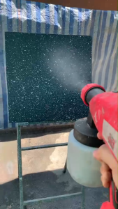 สีพ่นผนังเสมือนหินแกรนิต Granite Rock Multicolor - GR-01 Romano White