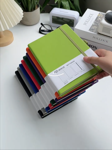 (120 Lembar) Buku Tulis A5 Bisnis Notebook Catatan Jurnal Cover Kulit PU Berwarna STY7057