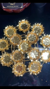 Tháp Chân Đế Nến 3 Tầng 14 Ngọn Hình Cánh Sen