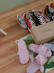 Shoe Rack Storage Organizer Metal Tube Shelf 6 Layers Stainless steel