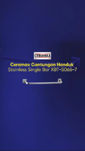 Ceramax Gantungan Handuk Stainless Single Bar XBT-S066-7