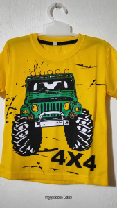 Baju Kaos Harian Anak Laki Distro Karakter Mobil Truk Oleng Keren Import Umur 1 - 10 Tahun