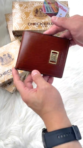WANG101 - Dompet Kulit CHECKERS 12N - Import Premium Kulit ITALY tebal kuat dan tahan lama. Banyak model pilihan untuk pria wanita. Jaminan atau uang kembali