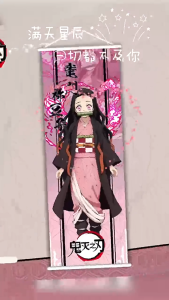 鬼灭之刃 Demon Slayer Kimetsu No Yaiba Anime Hanging Scroll Painting Banner Wall Hanger poster Tanjiro Nezuko Zenitsu Shinobu key Inosuke