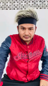 Topi Wig Pria Rambut Palsu Cosplay Anime Keren Bulu Korea Warna Biru Hitam Merah Abu Silver Gradasi