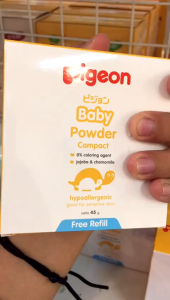Pigeon Bedak Padat Bayi - Baby Powder Cake Chamomile White 45 Gr