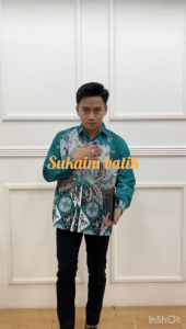 KEMEJA BATIK PRIA LENGAN PANJANG DEWASA M L XL XXL
