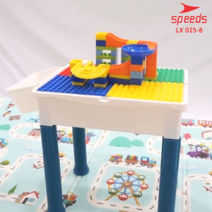 SPEEDS Meja Belajar Meja Bermain Anak Mainan Edukasi Anak Bermain Susun Balok Anak Building Block Brick 025-8