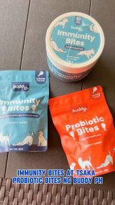 Buddy Immunity Bites for Dogs Seasonal Allergies and Immune Health with Pre & Probiotics Supplements Dog Supplements and Appetite Booster for Dogs Perfect for any Dog Breed from Puppy to Adult Dog Food: Immunity Support (32 Soft Chew Trial Pack) 80g