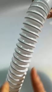 Ống xả lavabo xi phông xả chậu rửa mặt lavabo chống hôi có rãnh xả tràn kiểu ruột gà nhấn xả và lật(xám)-NIEVE