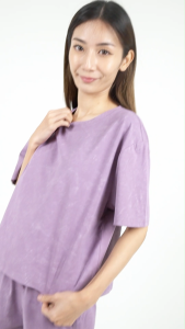 Forest Ladies Soft-Touch Silky Cotton with Resist Dye Comfy Tee / Shorts Pant Premium Lounge wear - 822404 / 860164