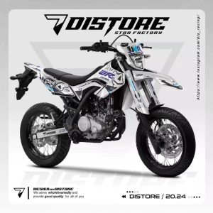 DECAL WR 155 R FULL BODY simpel hitam biru putih tosca supermoto dan motocross
