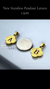 Stainless Steel Gold Letters Pendant 1.5cm: A High-Quality Jewelry Accessory