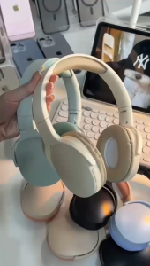 P2961 Headphone Wireless Bluetooth Headset Hifi Stereo Bass TF AUX Support - Cream